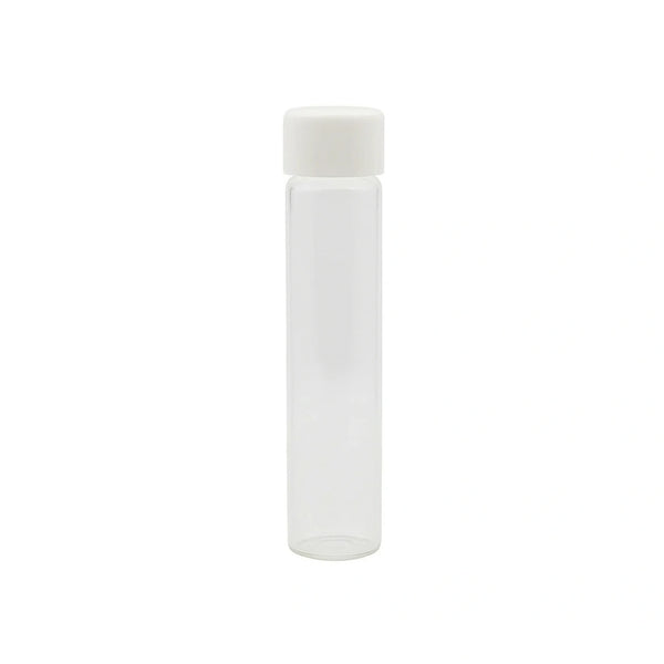 116mm Glass Blunt Tube - White Lid - (500 Count)