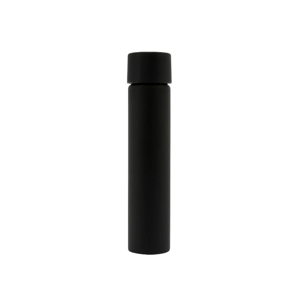 118mm Glass Preroll Tube - Matte Black With Black Cap - (500 Count)