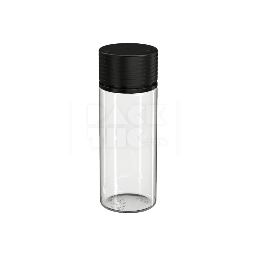 120ml spiral cr bottle clear natural black cap 400 count