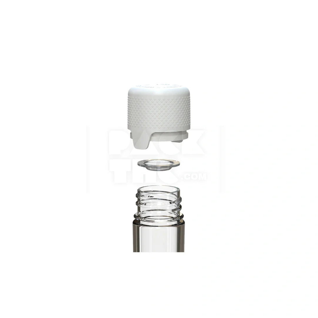 120mm aviator cr tube clear natural white cap 500 count