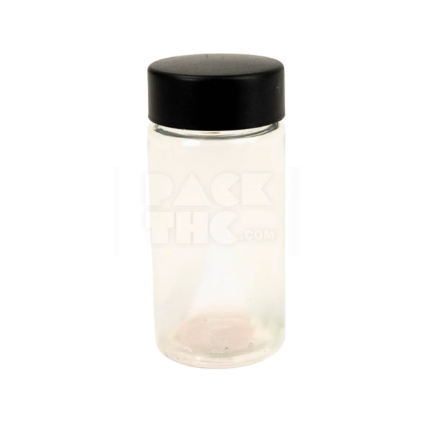 120mm Clear Multi Pack Pre Roll Jar - Black Lid - (100 Count)