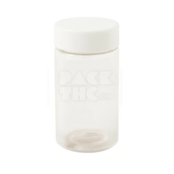 120mm Clear Multi Pack Pre Roll Jar - White Lid - (100 Count)