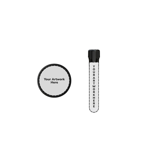 Chubby Gorilla 120mm Aviator CR Plastic Blunt Tubes – Opaque Black with Black Cap