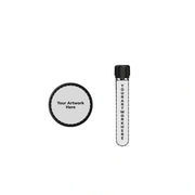 120mm aviator cr blunt tube clear black cap