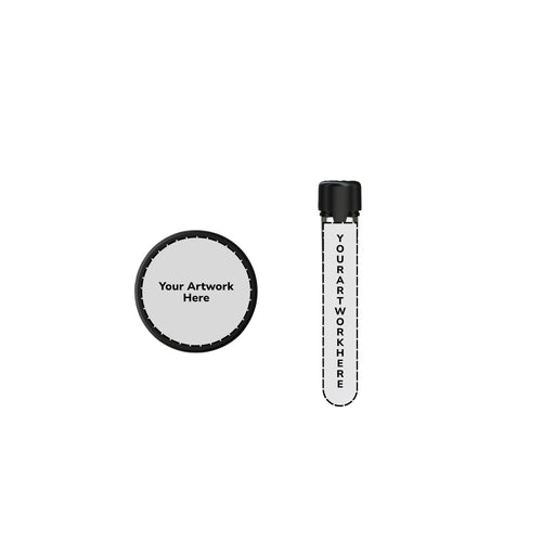 120mm aviator cr blunt tube clear black cap