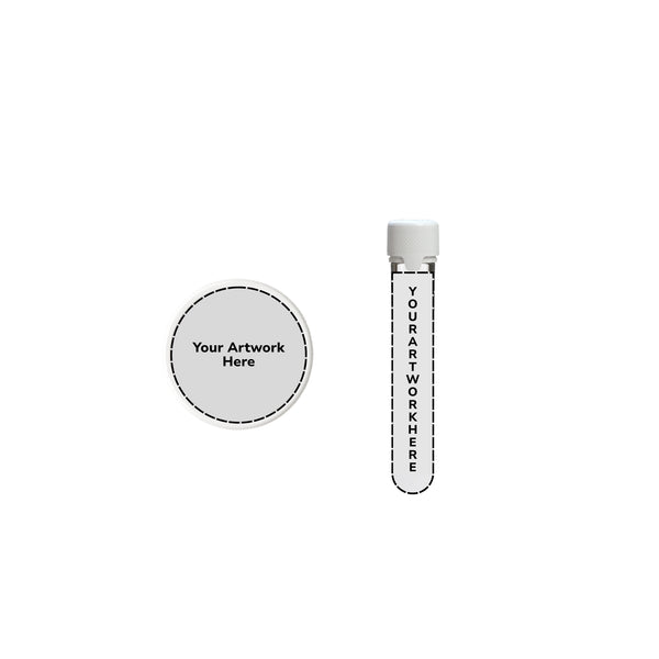Chubby Gorilla 120mm Aviator CR Plastic Blunt Tubes – Clear with White Cap