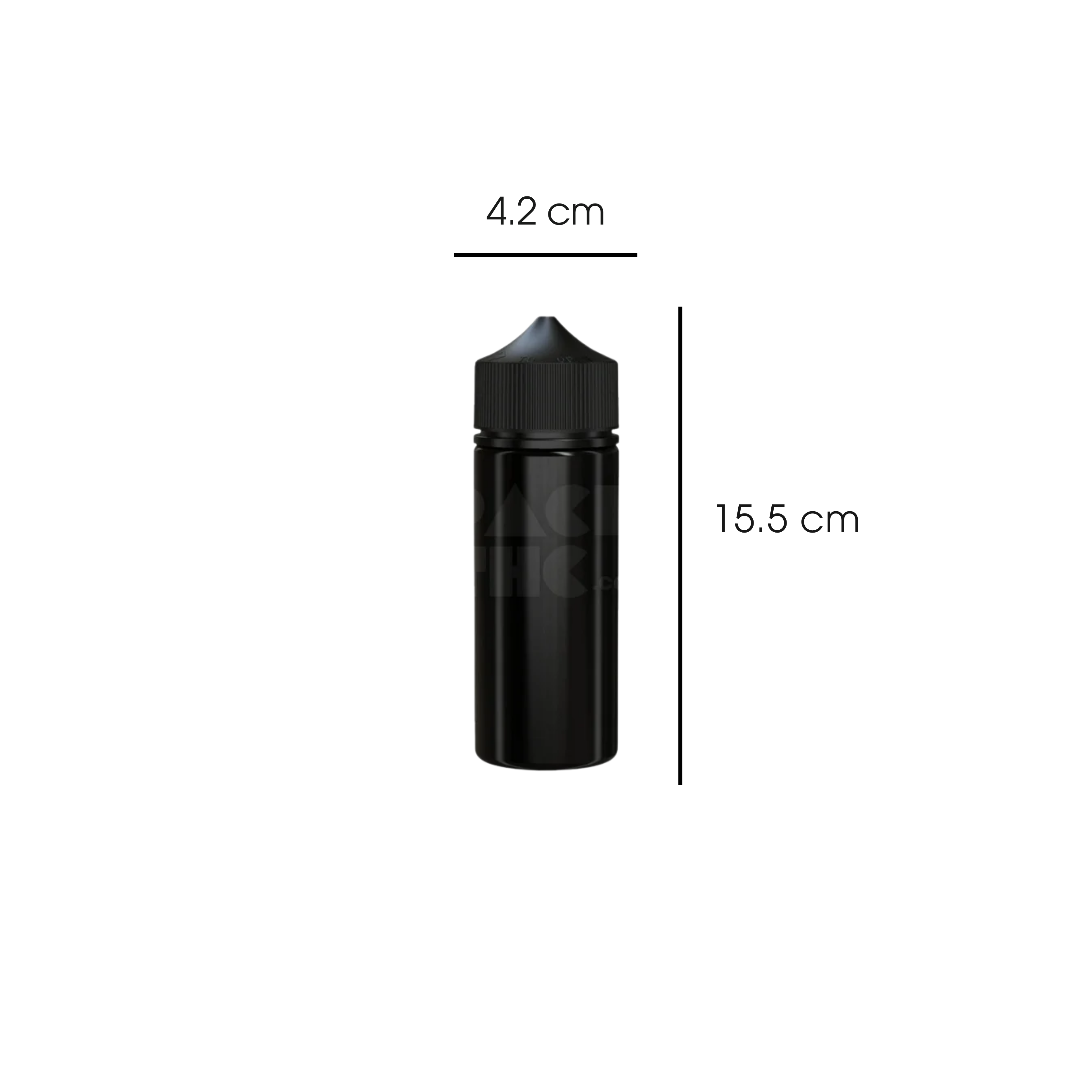 120ml Black Child Resistant Unicorn Bottle - (400 count)