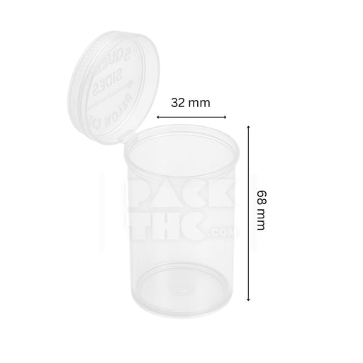 13 DRAM POP TOP VIAL - CLEAR - (315 COUNT)