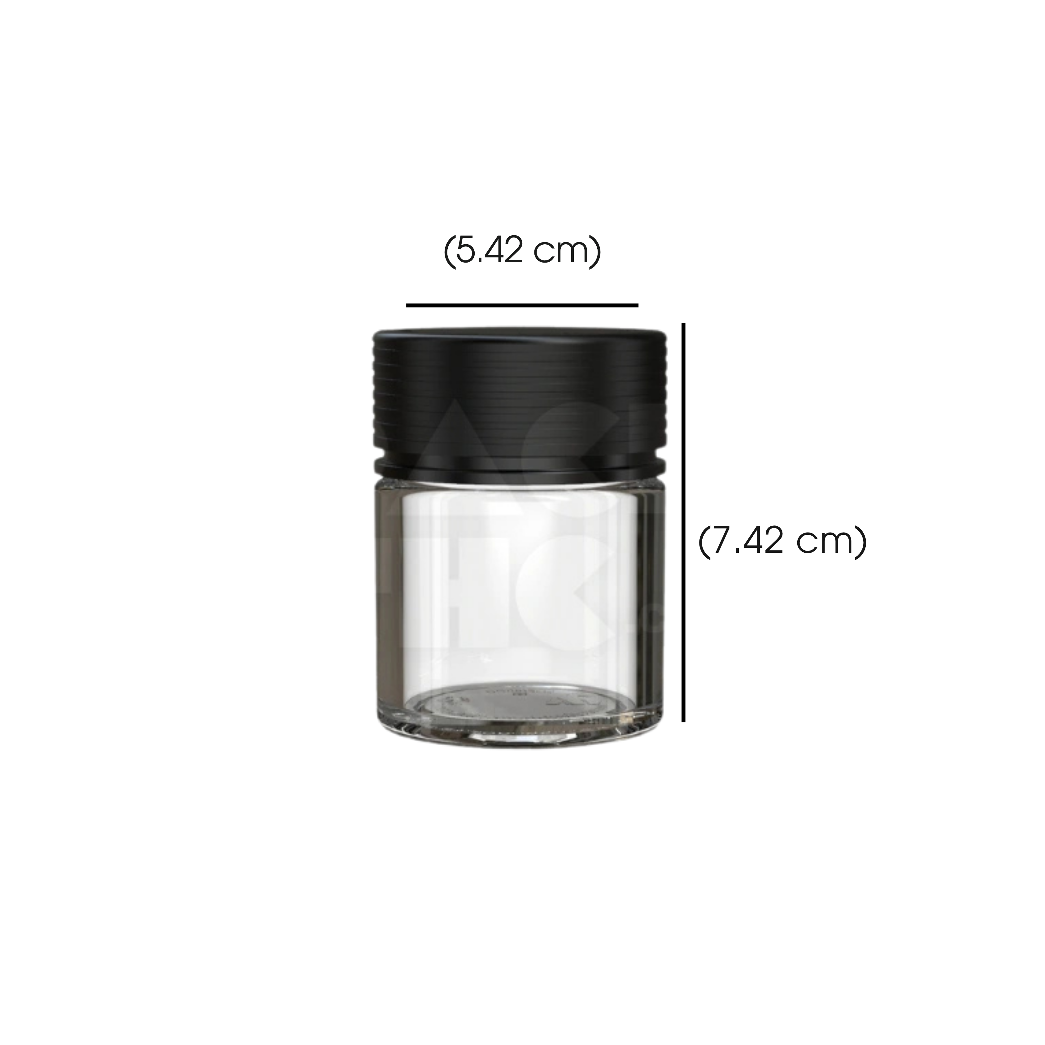 2oz (60cc) Spiral Thick-Wall CR Container - (150 Count)
