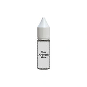 15ml unicorn bottle clear white cap