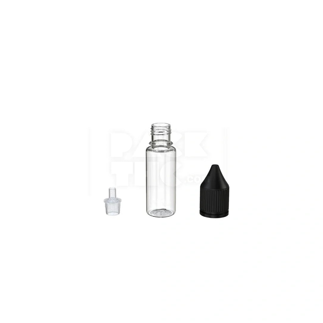 15ml pet reducer unicorn bottle cr clear natural black cap 1000 count
