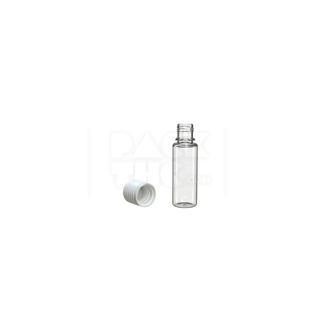 16.5ml spiral cr bottle clear natural white cap 1000 count
