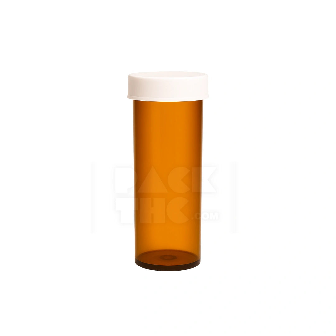 16 dram push turn cr bottles amber