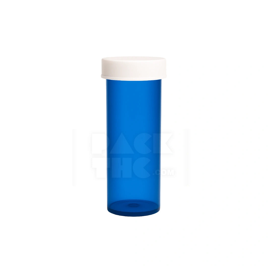 16 dram push turn cr bottles blue