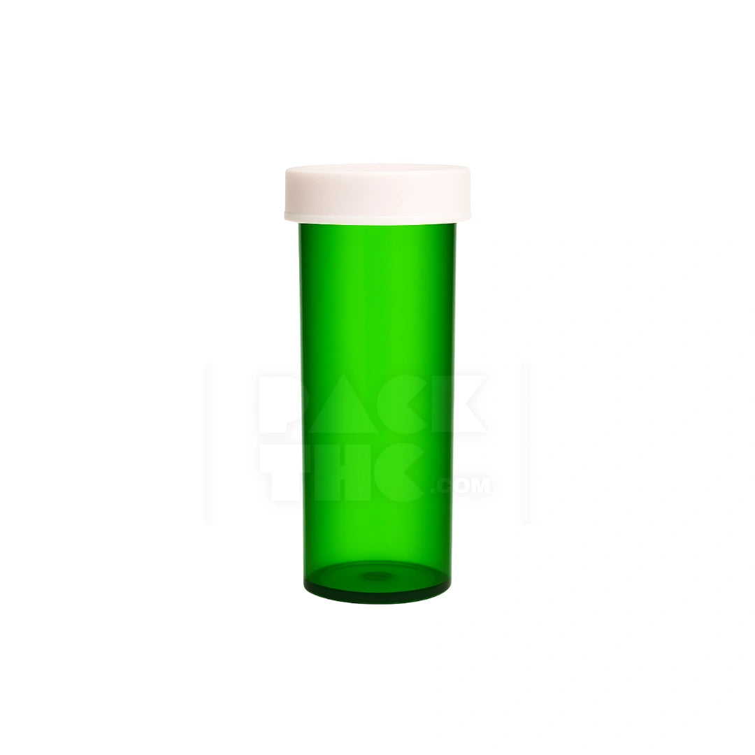 16 dram push turn cr bottles green