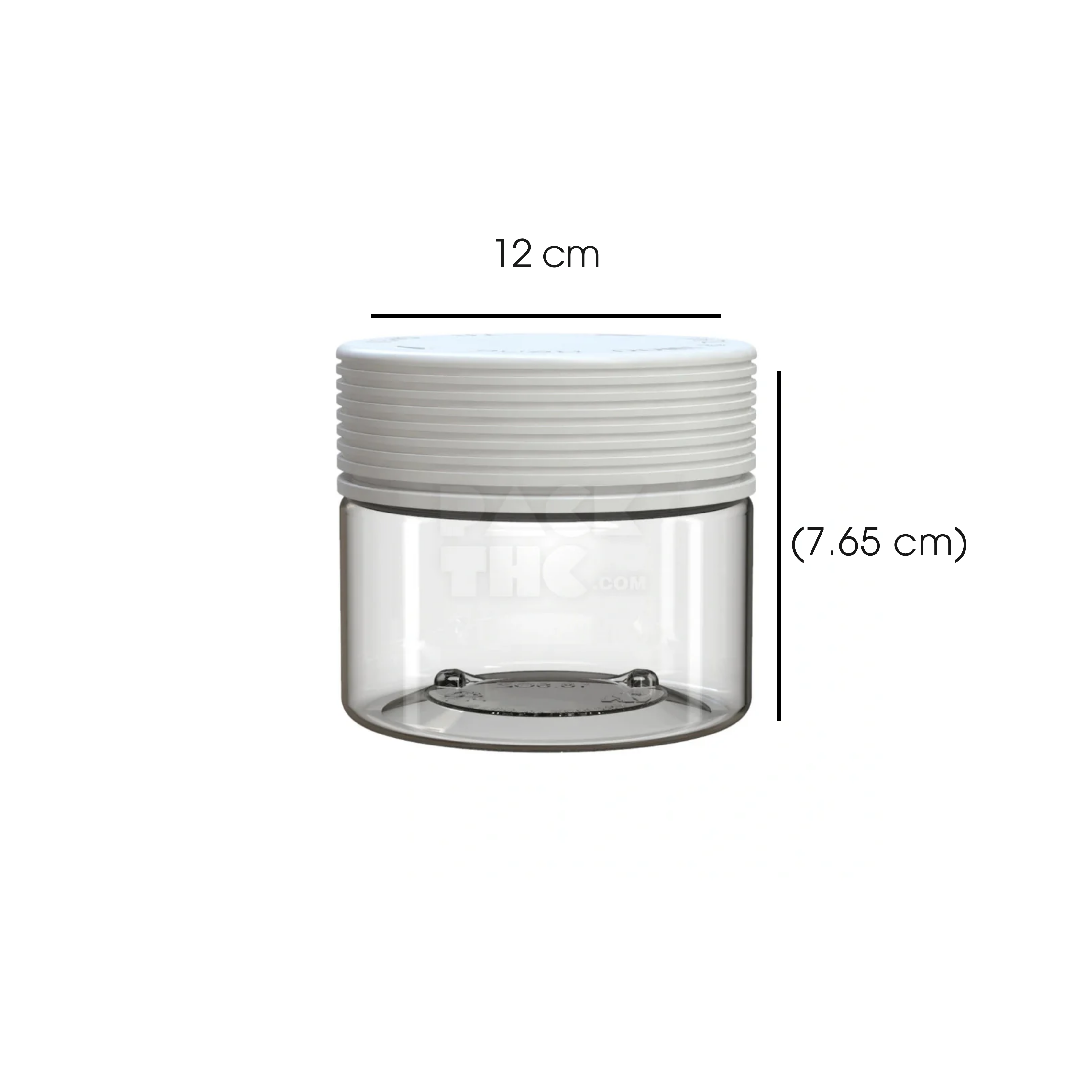 10oz Spiral Container Clear White Lid - (80 count)