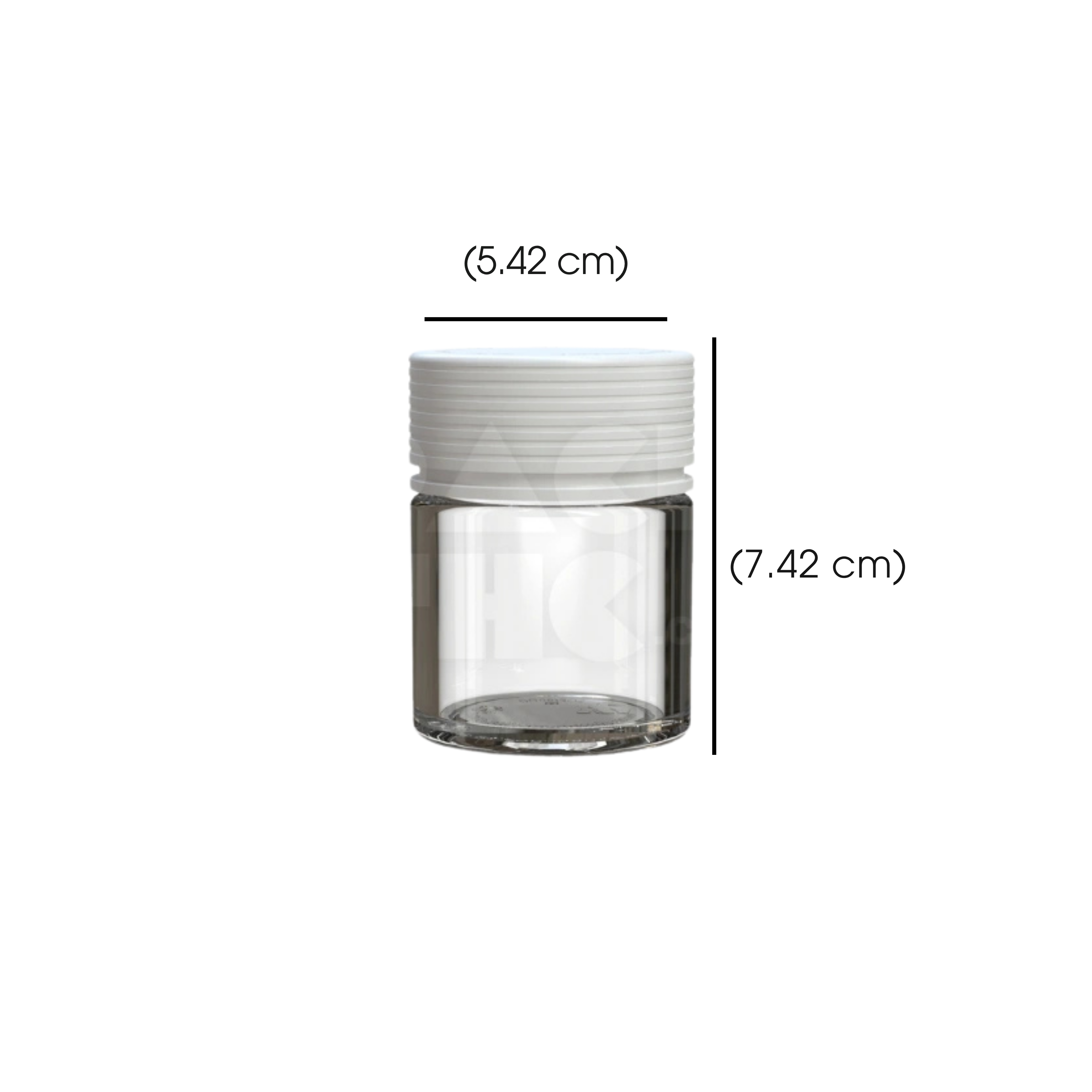 2oz (60cc) Spiral Thick-Wall CR Container - (150 Count)