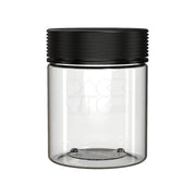18.5oz 550cc spiral cr xl container clear natural black cap 60 count