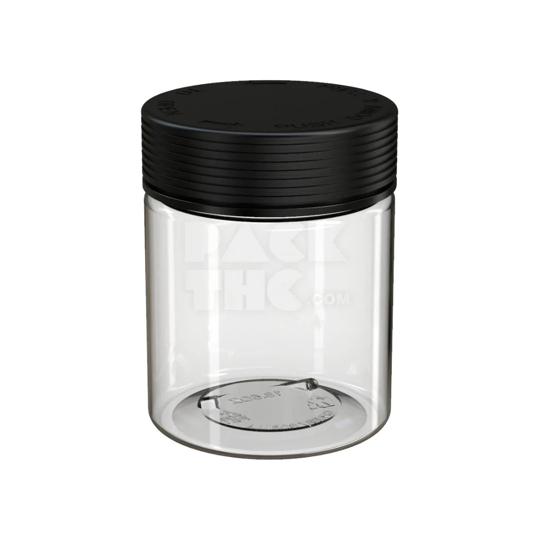 18.5oz 550cc spiral cr xl container clear natural black cap 60 count