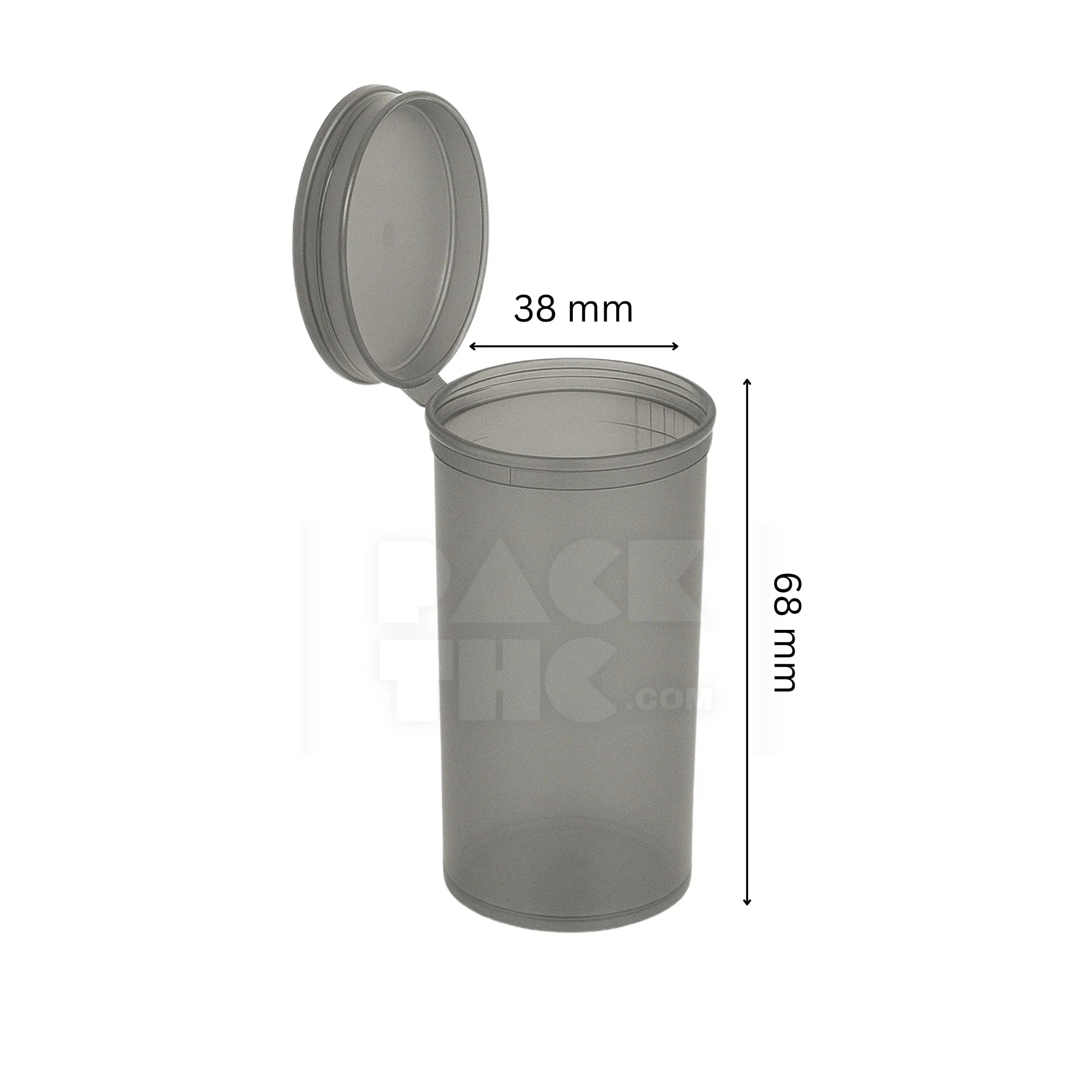 19 dram pop top vial 1 8oz smoke