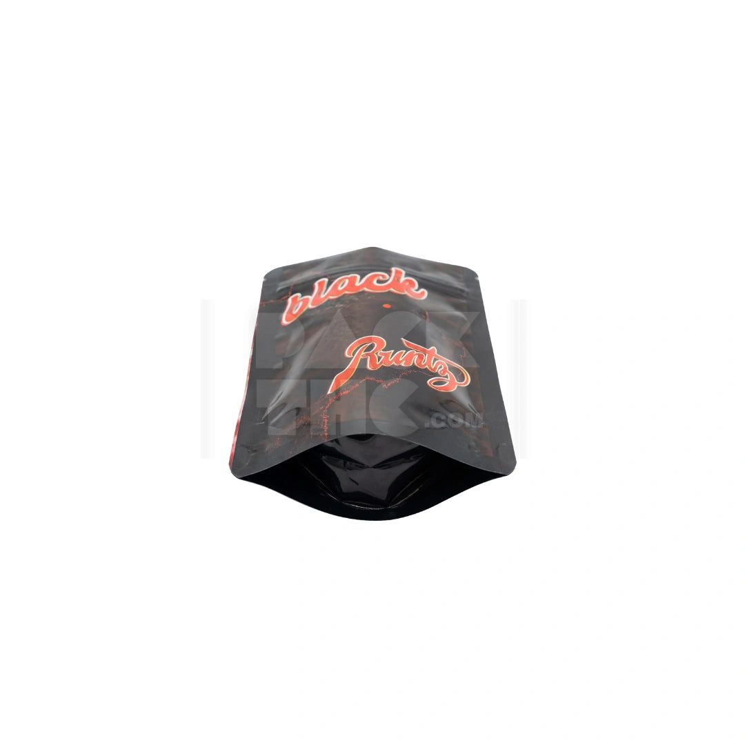 1 Grams Black Runtz Mylar Bag (100 Count / Case)