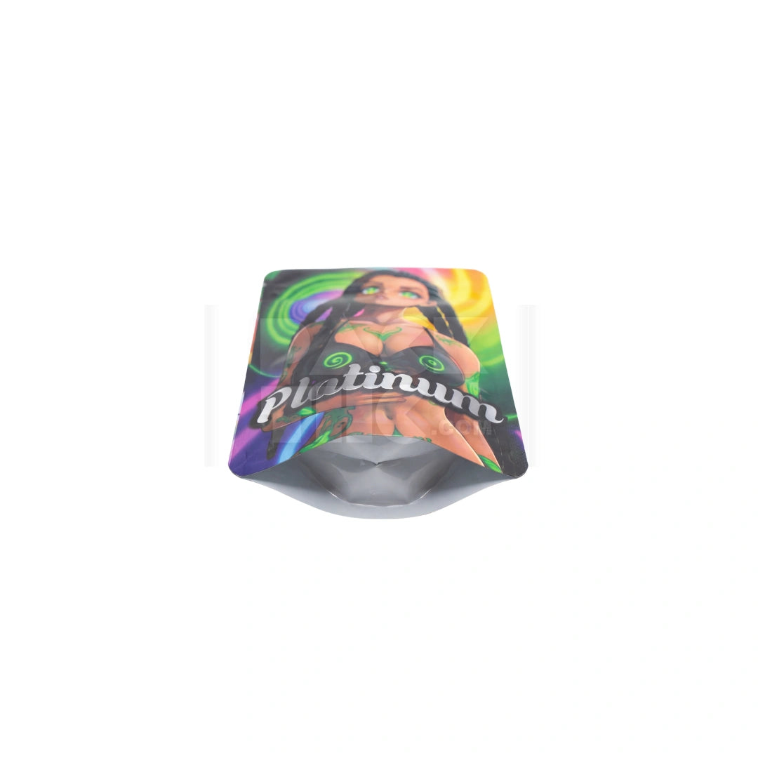 1 Grams Platinum Mylar Bag (100 Count / Case)