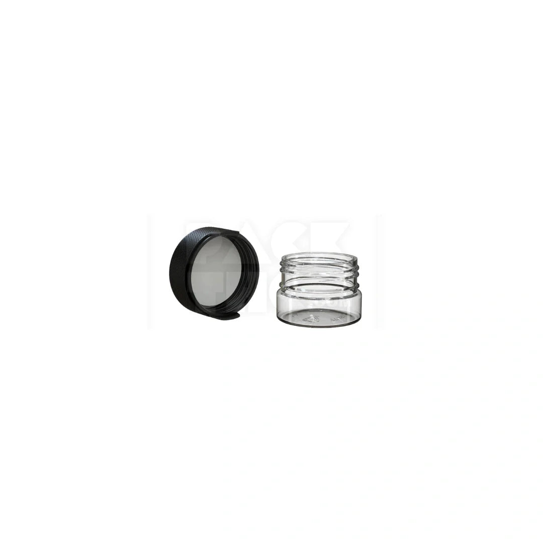 1oz 30cc aviator cr container clear natural black cap 500 count