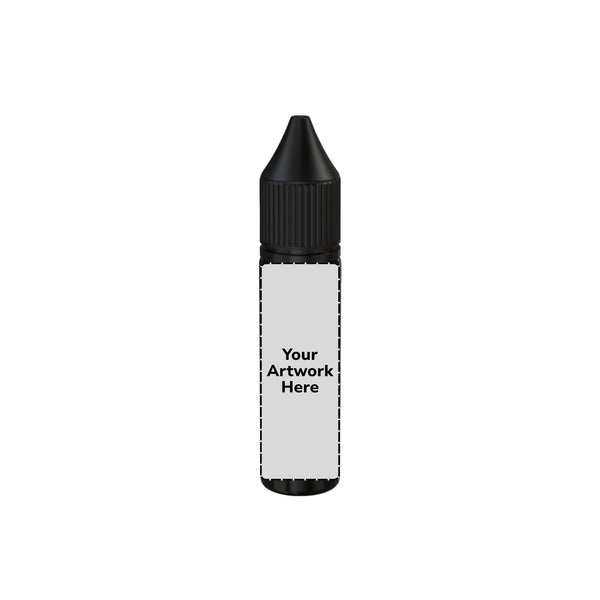 Chubby Gorilla 20ML Unicorn Plastic Squeeze Bottle PET CR – Opaque Black With Black Cap