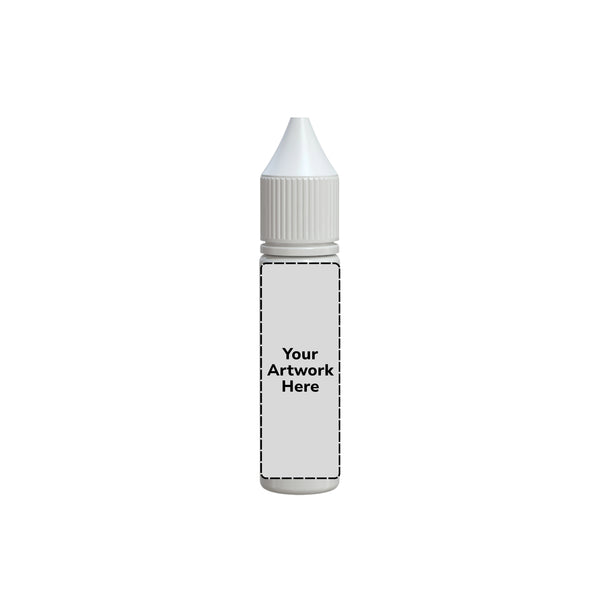 Chubby Gorilla 20ML V3 Unicorn Plastic Squeeze Bottle PET CR – Opaque White with White Cap