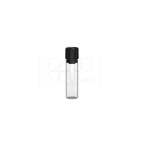 20ml aviator cr bottle with friction fit closure tamper evident break off band clear natural bottle with opaque black closure 1000 count