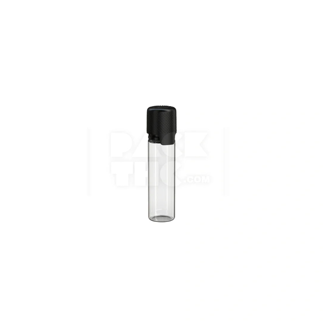 20ml aviator cr bottle with friction fit closure tamper evident break off band clear natural bottle with opaque black closure 1000 count
