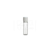 20ml aviator cr bottle with friction fit closure tamper evident break off band clear natural bottle with opaque white closure 1000 count