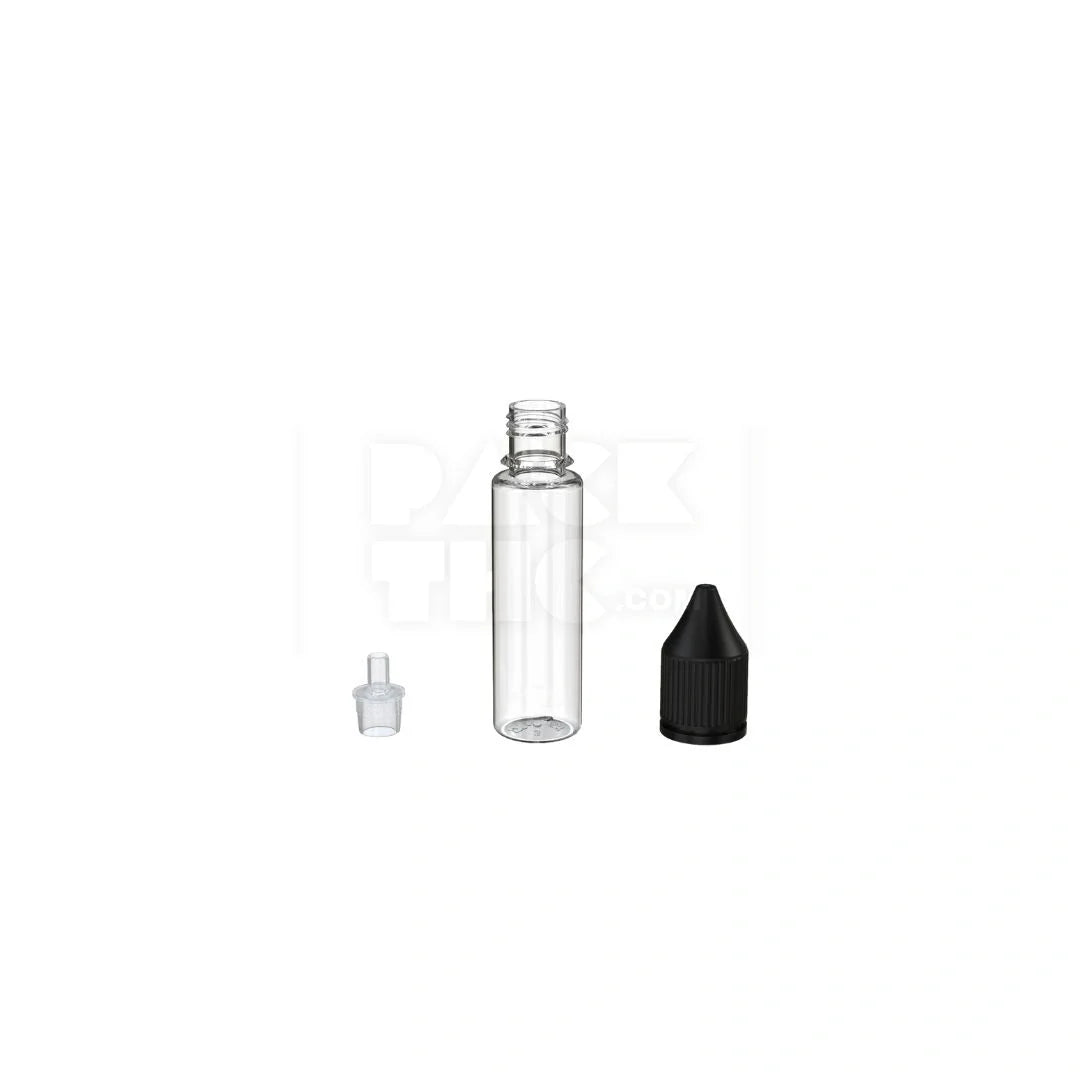 20ml pet reducer unicorn bottle cr clear natural black cap 1000 count