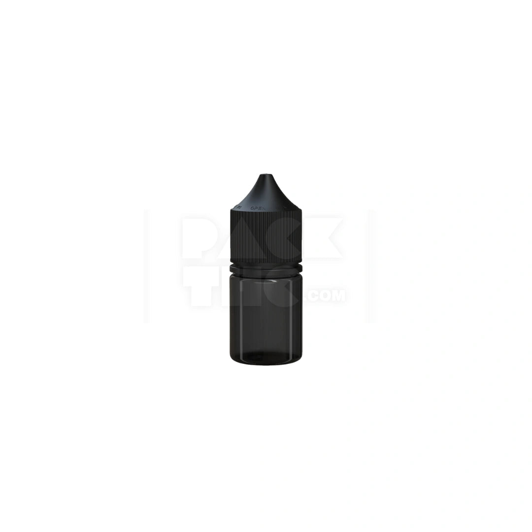 20ml stubby pet unicorn bottle cr translucent black 1000 count