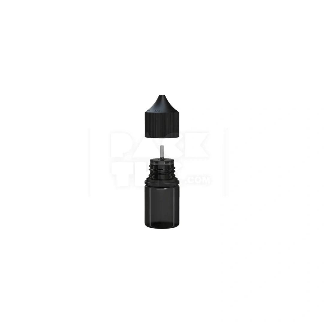 20ml stubby pet unicorn bottle cr translucent black 1000 count