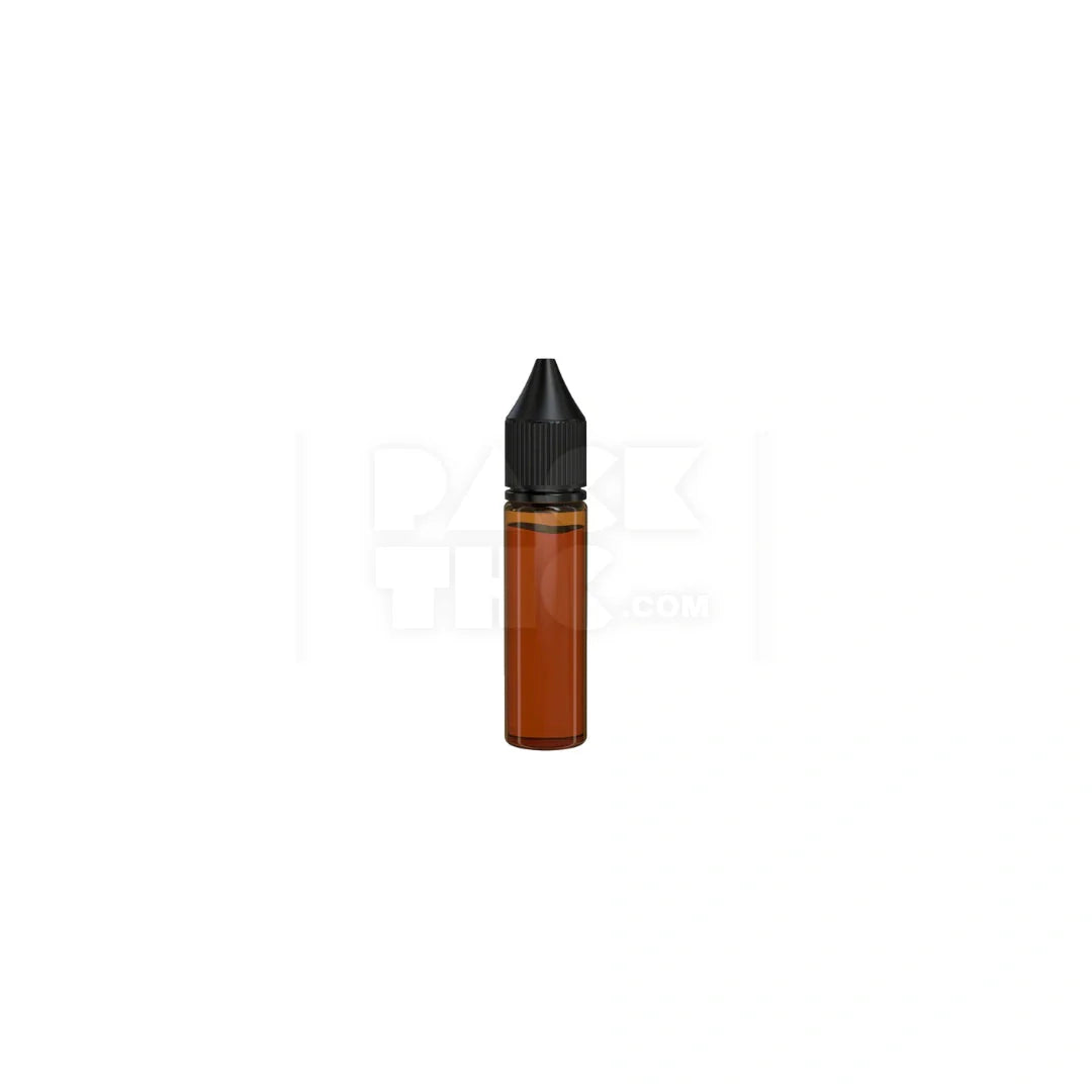 20ml v3 pet unicorn bottle cr translucent amber black cap 1000 count