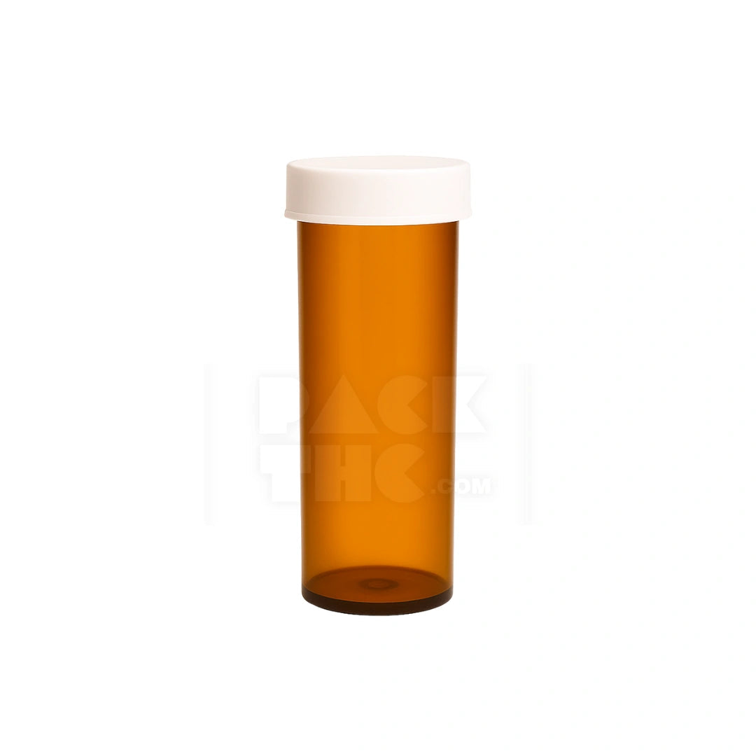 20 dram push turn cr bottles amber