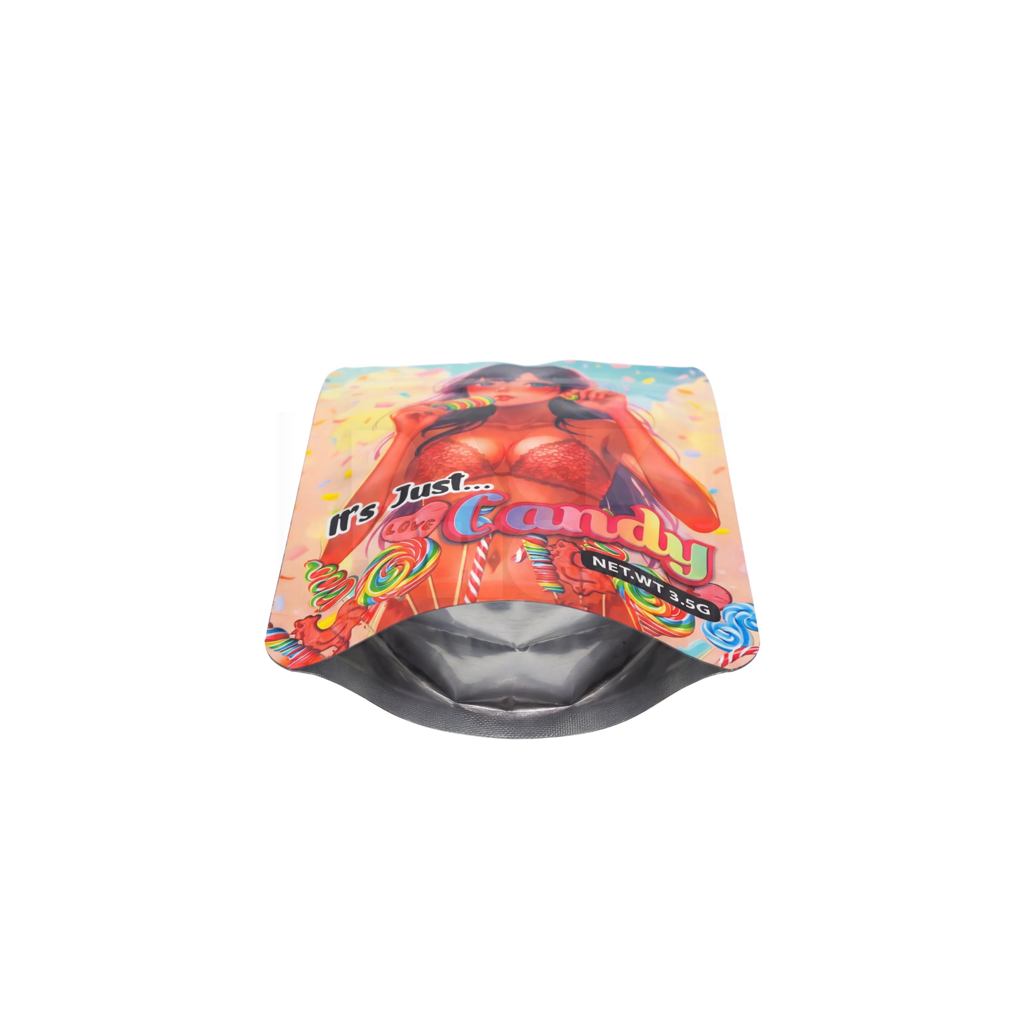 3.5 Grams It’s Just Candy Mylar Bags (100 Count / Case)