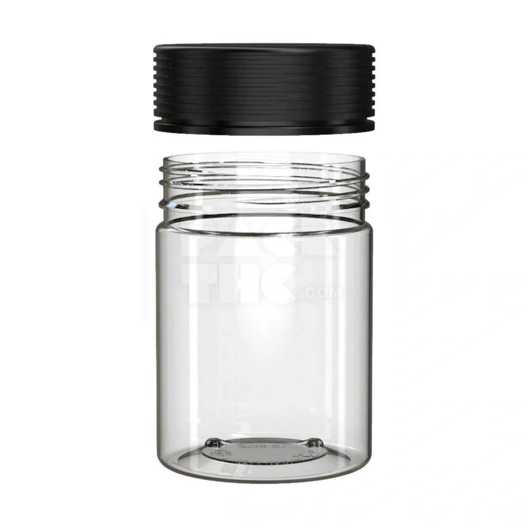 21.5oz 625cc spiral cr xl container clear natural black cap 40 count