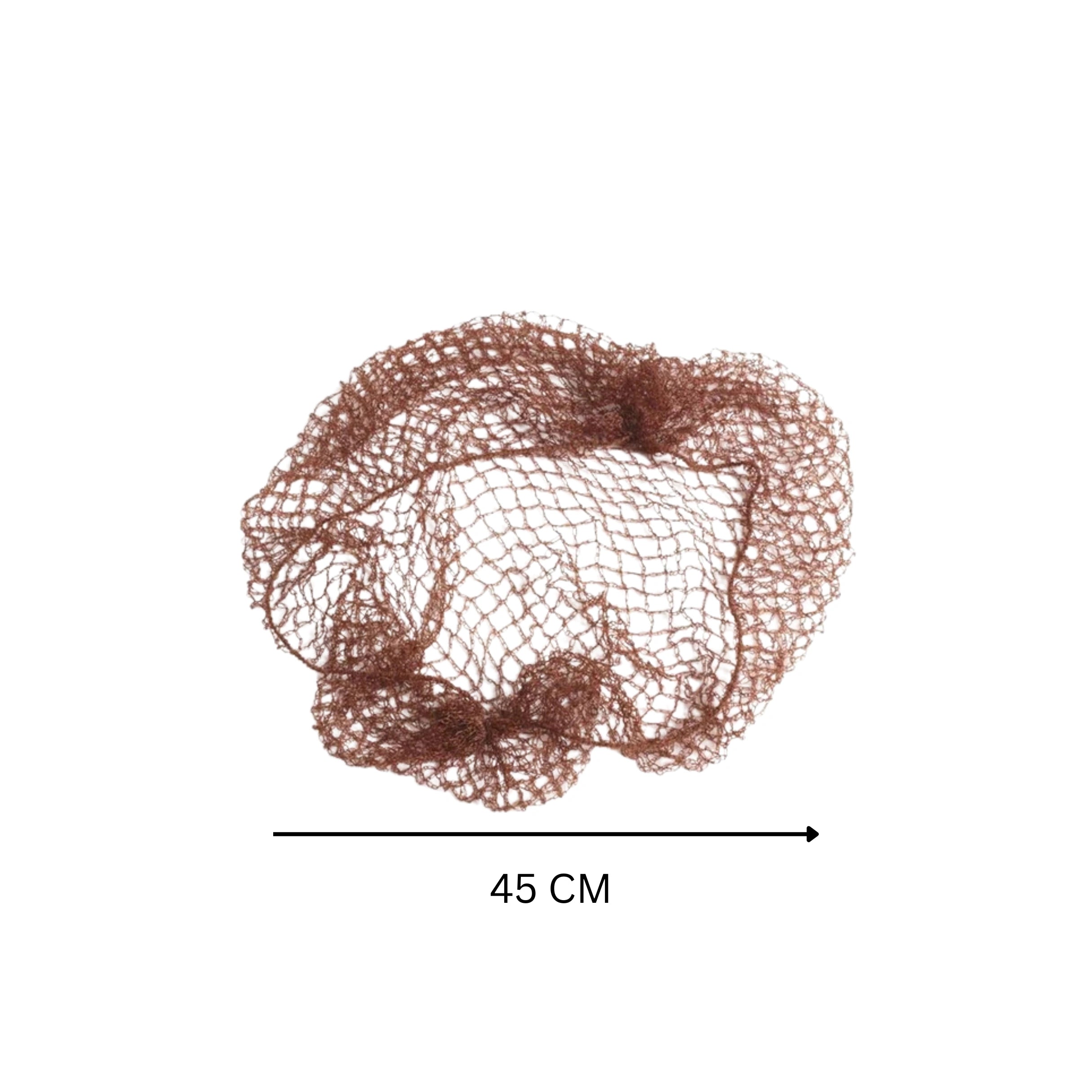 24" Brown Hair Net - 100 Count