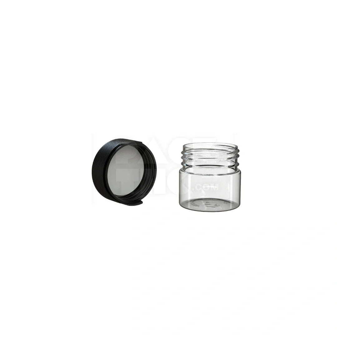 2oz 60cc aviator cr container clear natural black cap 500 count