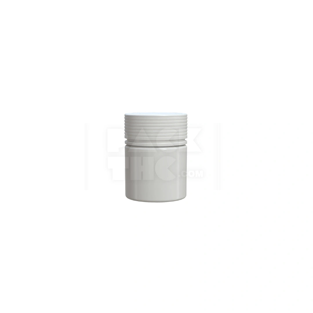 2oz closure cr white opaque count 60cc spiral thick wall