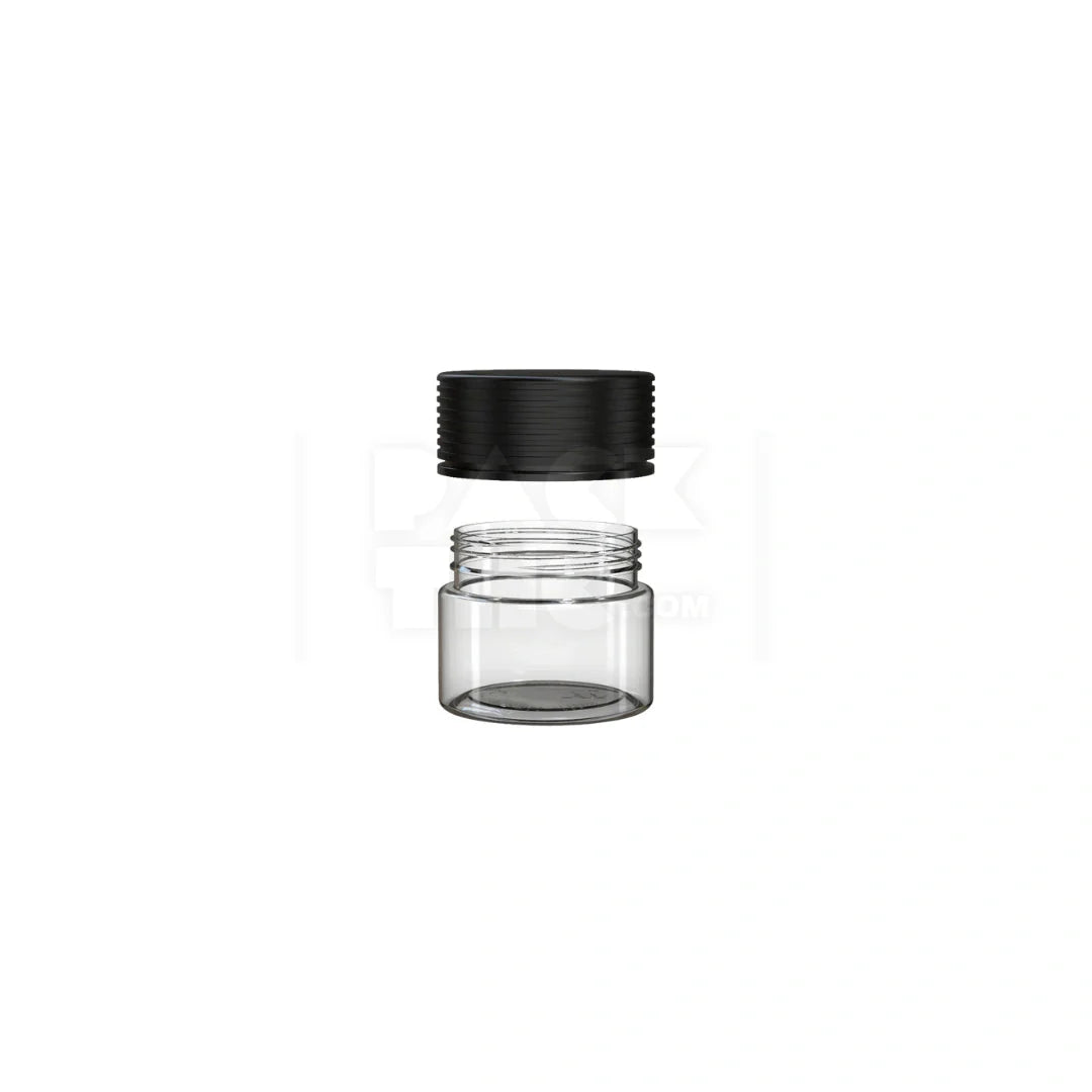 2oz spiral cr container clear natural black 400 count