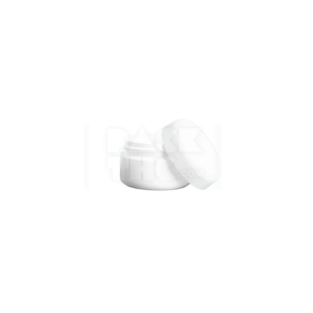2oz dome jars white with white cap
