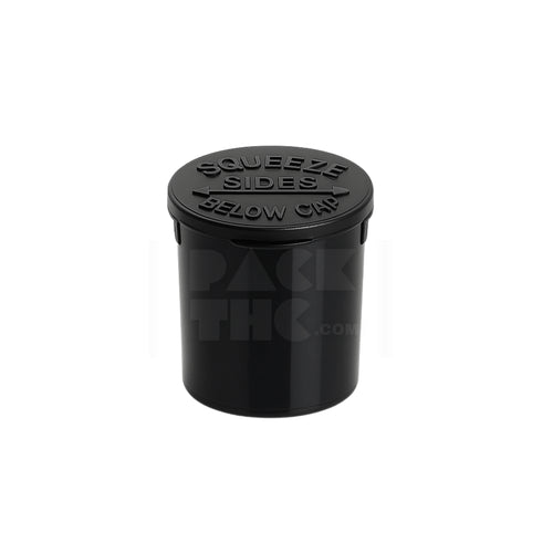 6 dram pop top vial - black | child-resistant bulk case - (600 count)