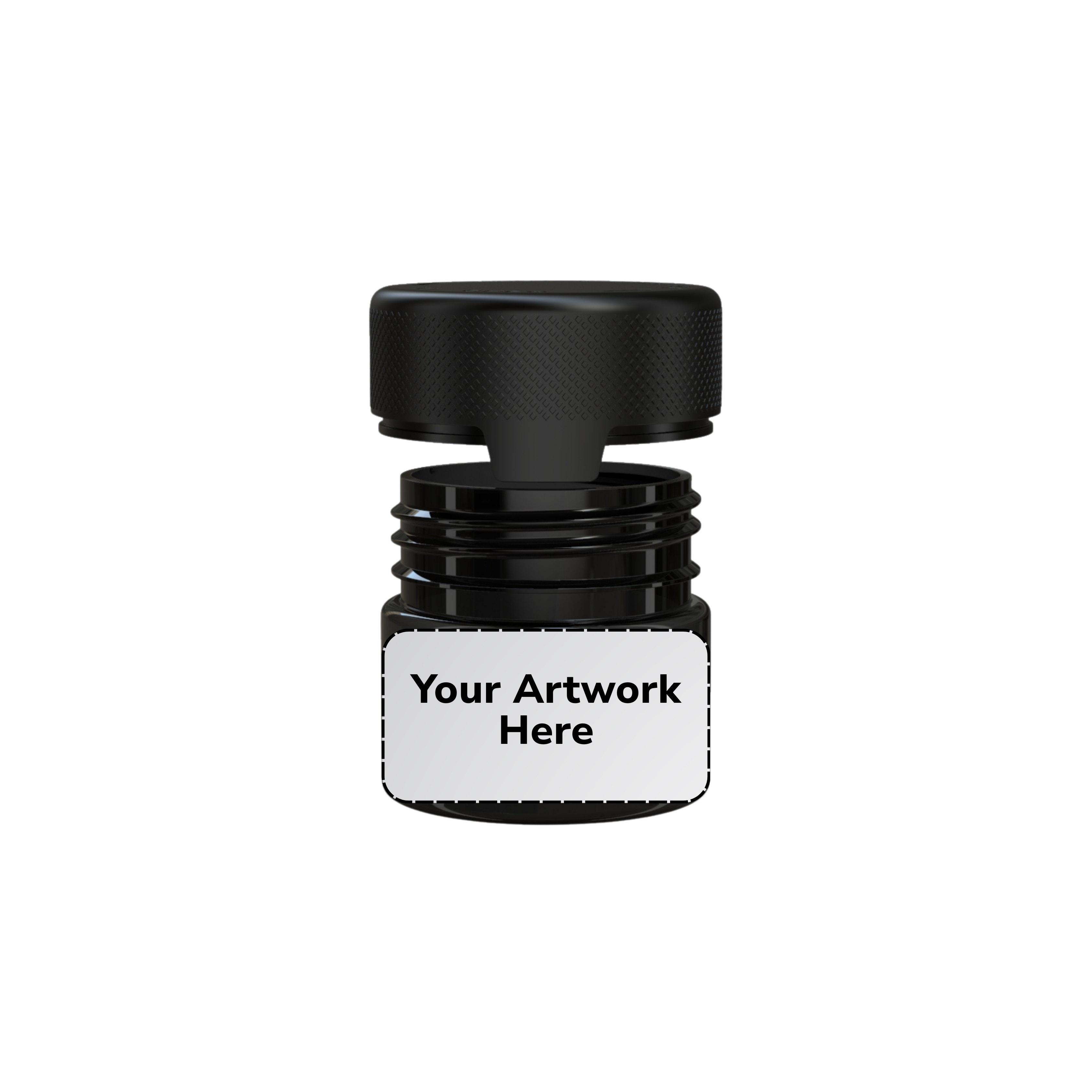 2oz aviator cr jar translucent black