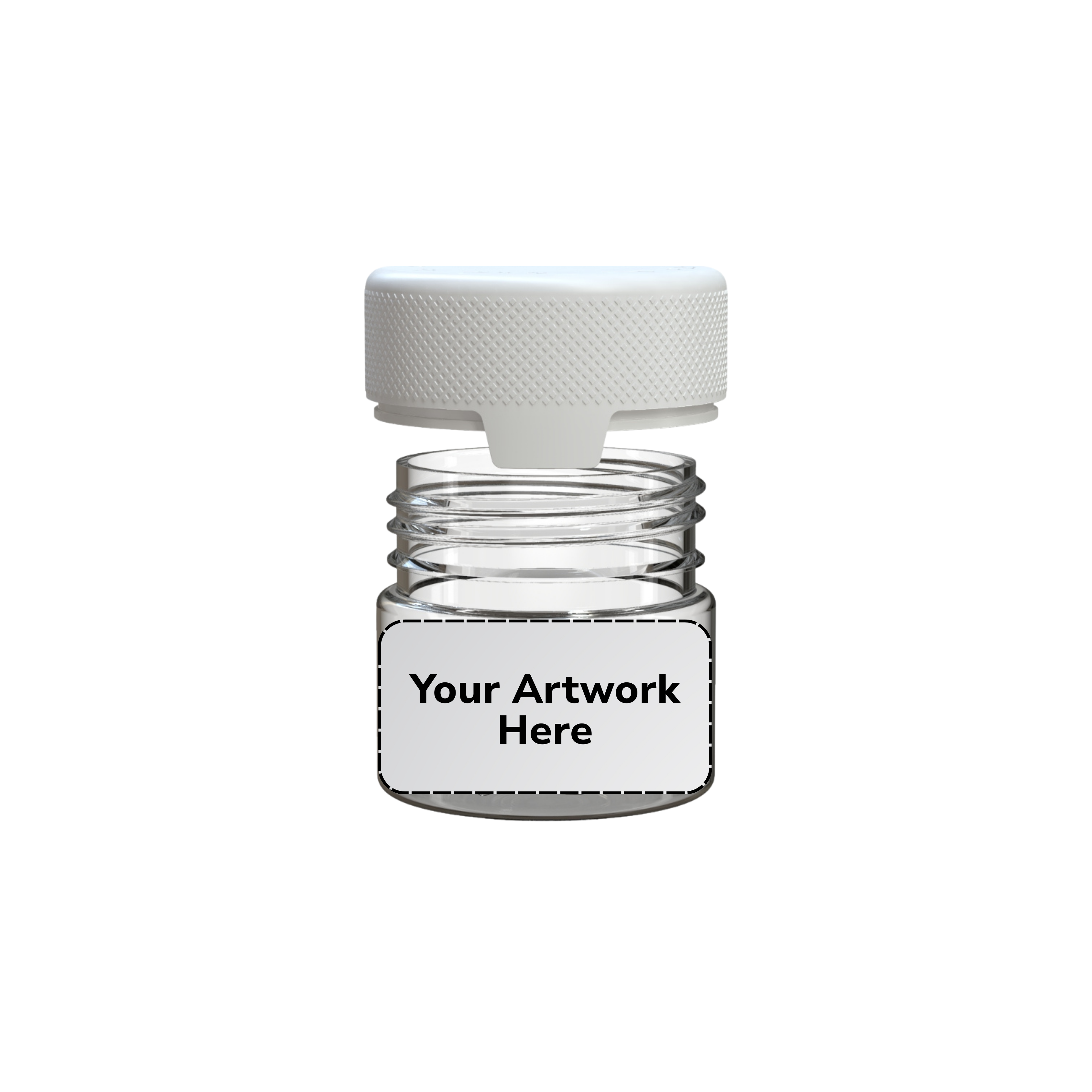2oz aviator cr jar clear white cap