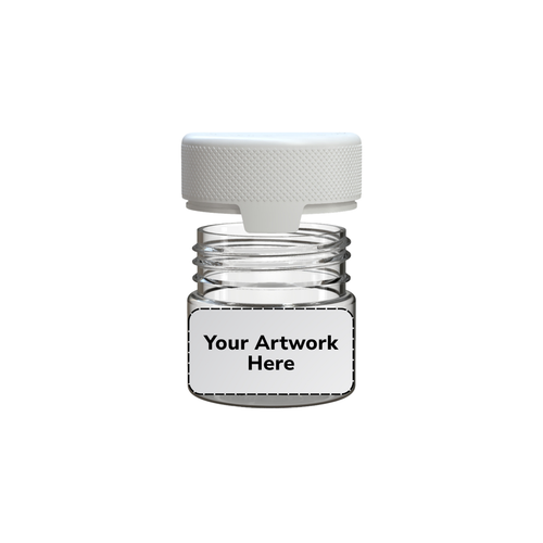 2oz aviator cr jar clear white cap