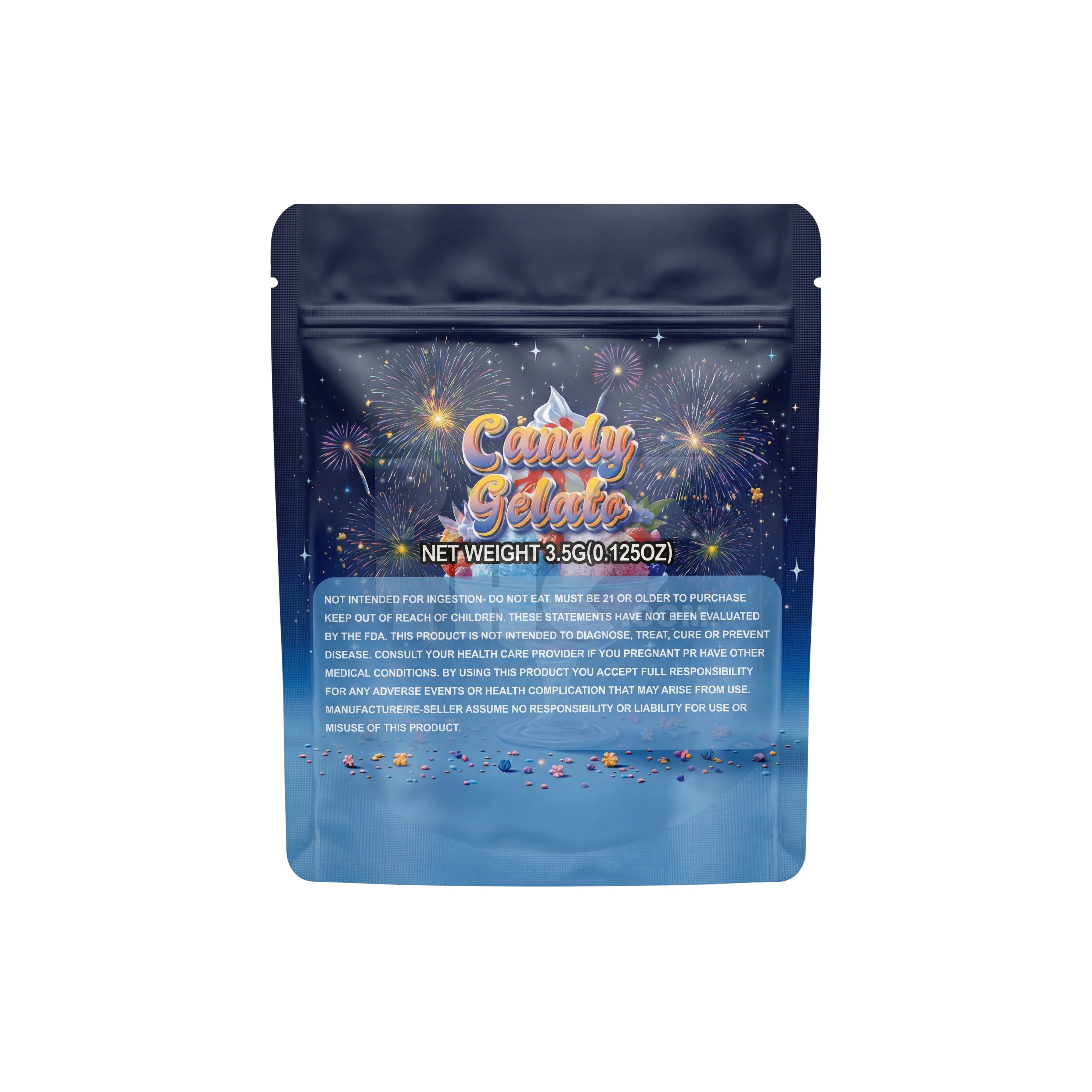 3.5 Grams Candy Gelato Mylar Bags (100 Count / Case)