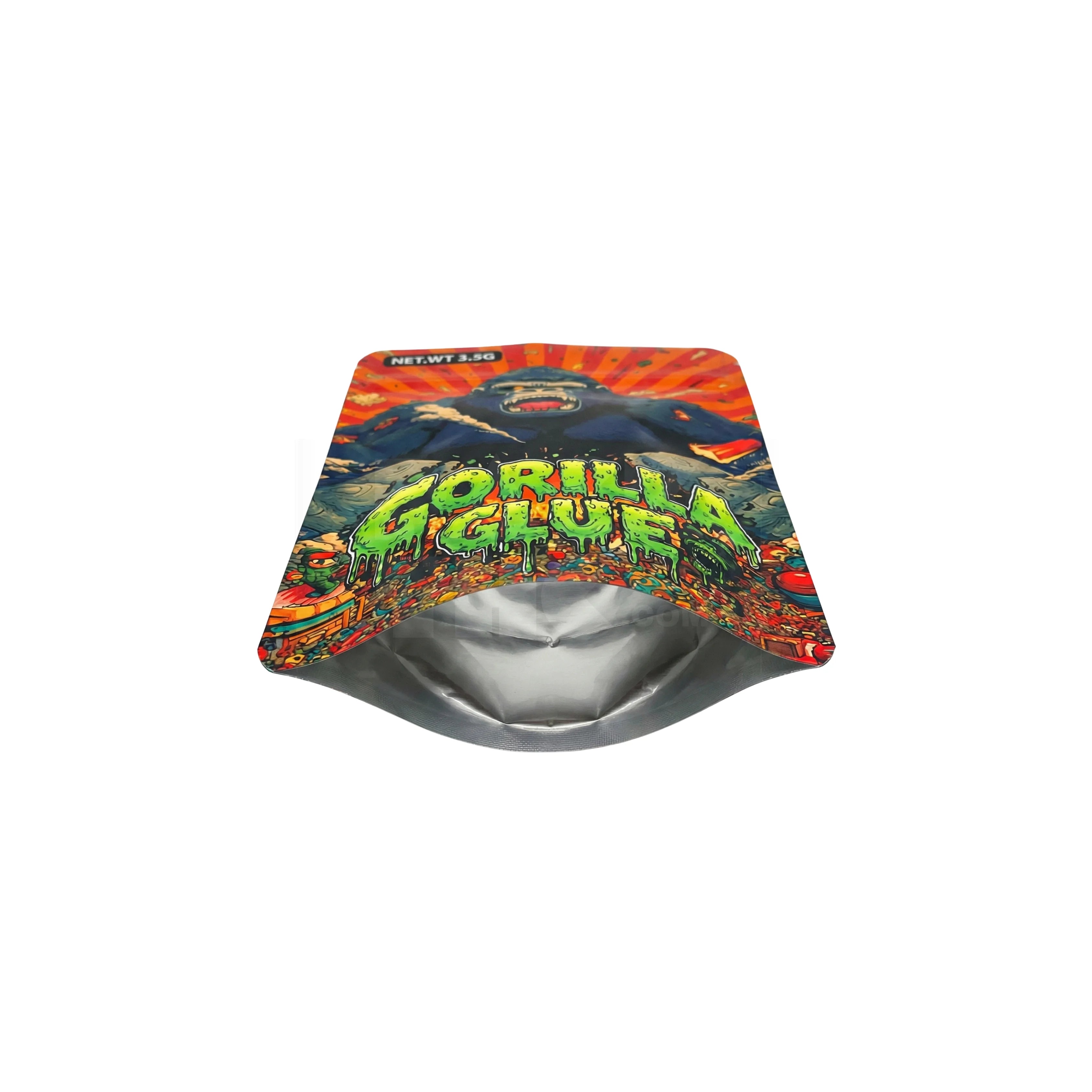 3.5 Grams Gorilla Glue Mylar Bags (100 Count / Case)